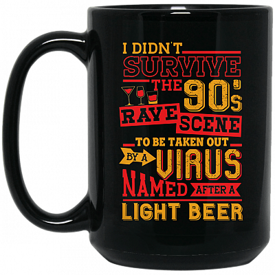 15 oz. Black Mug