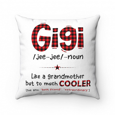 Gigi Definition Like A Normal Grandmother But So Much Cooler Throw Pillow - Decorative Pillow