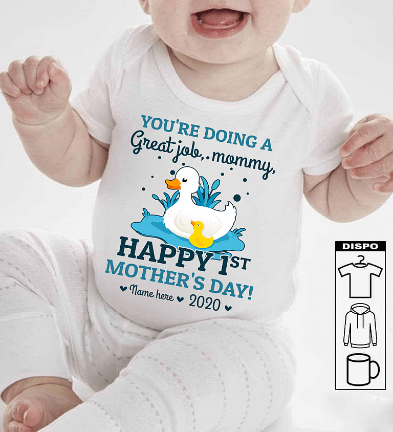 First Mothers Day Personalized Onesie Mother's Day Custom
