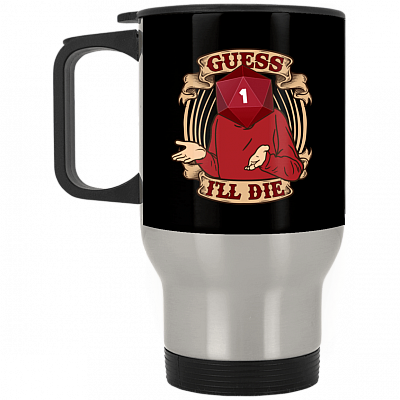 14 oz. Silver Travel Mug