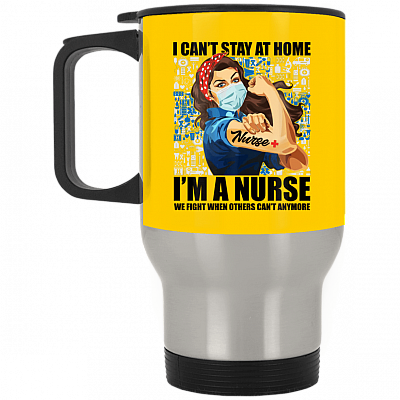 14 oz. Silver Travel Mug