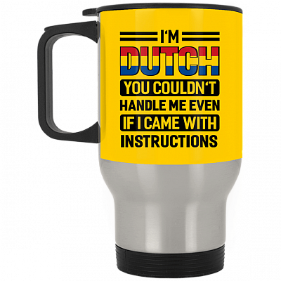 14 oz. Silver Travel Mug