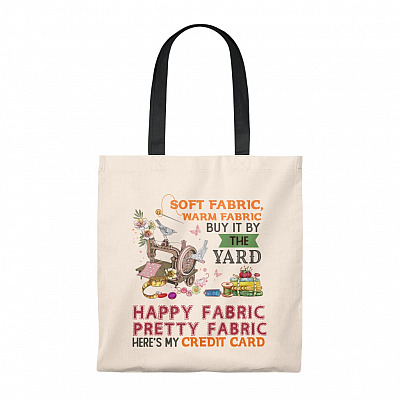 Alternative view of Soft Fabric Warm Fabric Buy It By The Yard Here's My Credit-Card Tote Bag - Shoulder Bag