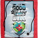 I Am Good at Faking Being Well Fleece Blanket - Premium Sherpa Blanket - Woven Blanket