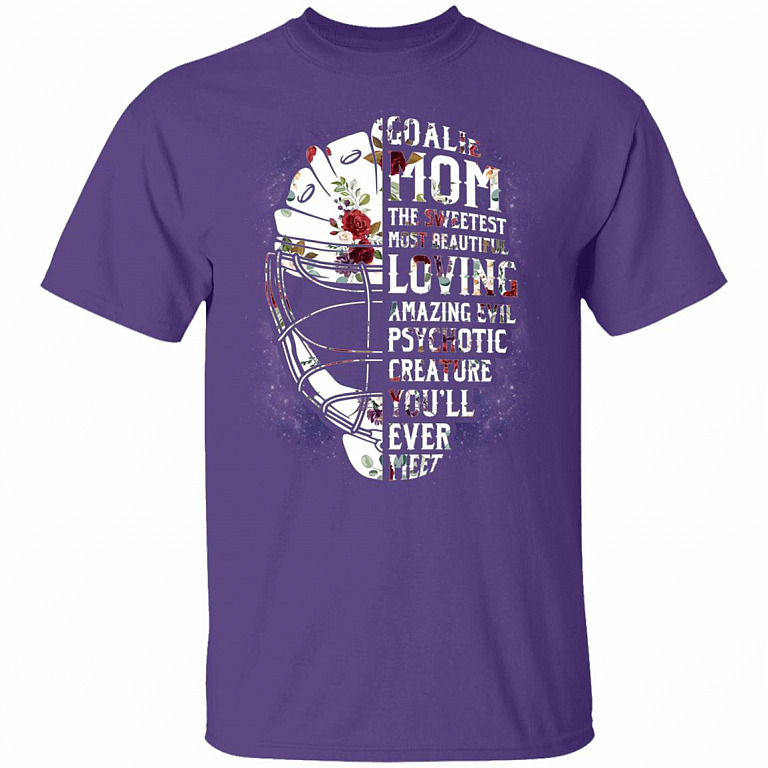 CubeBik Goalie T-Shirt - Funny Hockey Mom Shirt
