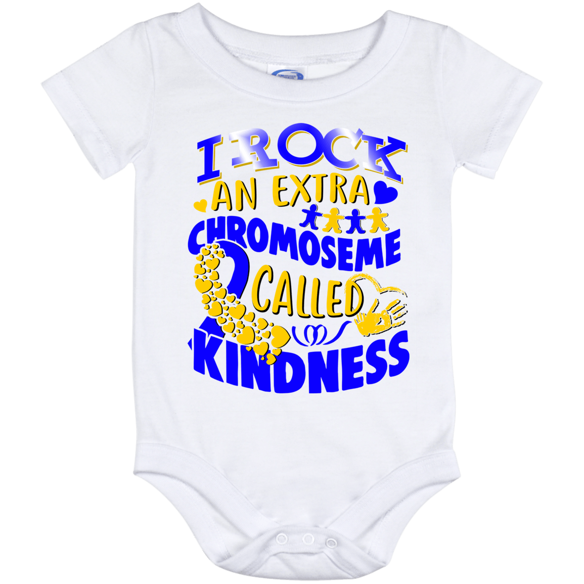 CubeBik I Rock An Extra Chromosome Called Kindness World Down Syndrome Awareness Day Trisomy 21 Baby Onesie CubeBik I Rock An Extra Chromosome Called Kindness World Down Syndrome Awareness Day Trisomy 21 Baby Onesie