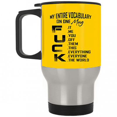 14 oz. Silver Travel Mug
