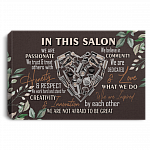 CubeBik In This Salon We Are Not Afraid To Be Great Gallery Wrapped Framed Canvas Unframed Poster - Decor Wall Art