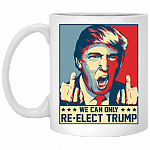 CubeBik We Can Only Re-Elect Trump 2020 Coffee Mug - Travel Mug - Water Bottle