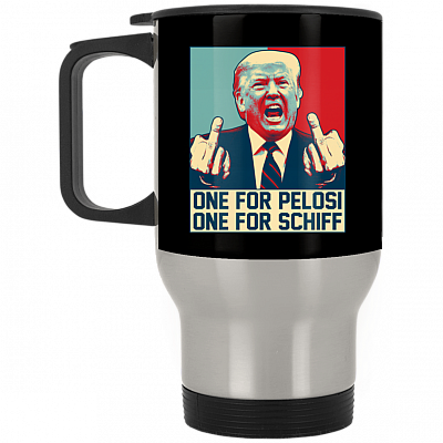14 oz. Silver Travel Mug