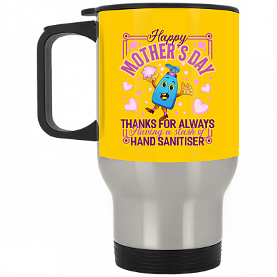 14 oz. Silver Travel Mug