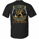 CubeBik I Have A Freaking Awesome Guardian Angel Watching Over Me In Heaven I Miss Him Everyday Print On Back T-Shirt