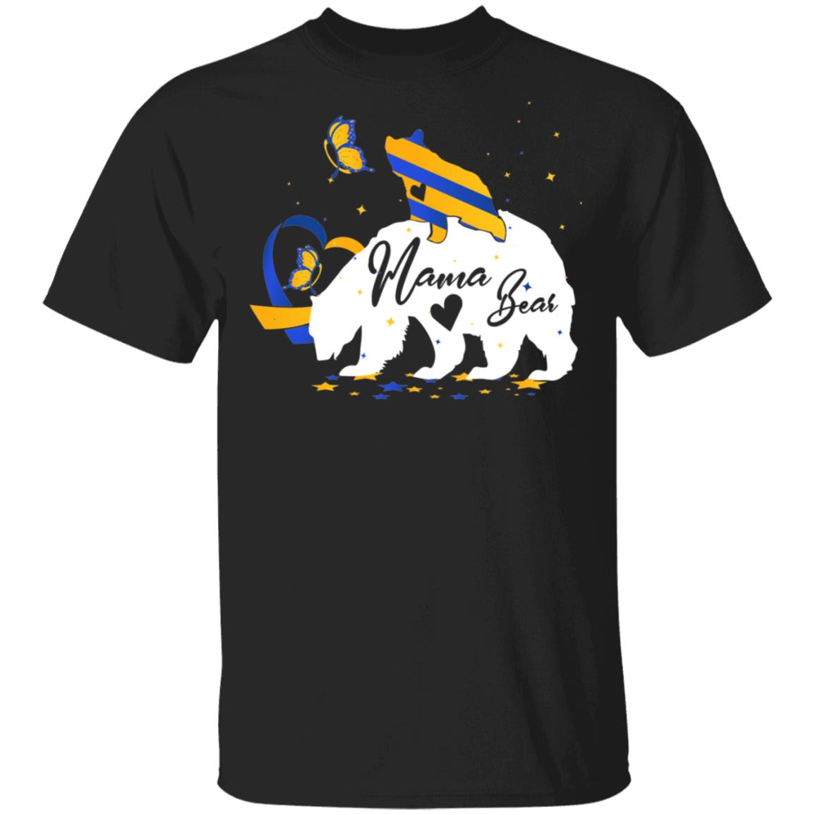 CubeBik Mama Bear World Down Syndrome Awareness Day Trisomy 21 T-Shirt