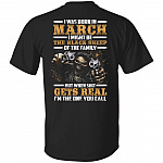 CubeBik I-Was-Born In March I Might Be The-Black-Sheep Of The Family I'm The One You Call Print On Back T-Shirt