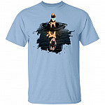 German Shepherd Wearing Mask Anti Virus T-Shirt - Funny German Shepherd Quarantine Shirt, Light Blue, Unisex T-Shirt