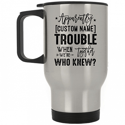14 oz. Silver Travel Mug