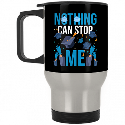 14 oz. Silver Travel Mug