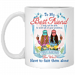 Personalized to My Best Friend I May Not Be Able to Solve Ceramic Coffee Mug - Beer Stein - Water Bottle, White, 11 oz. White Mug