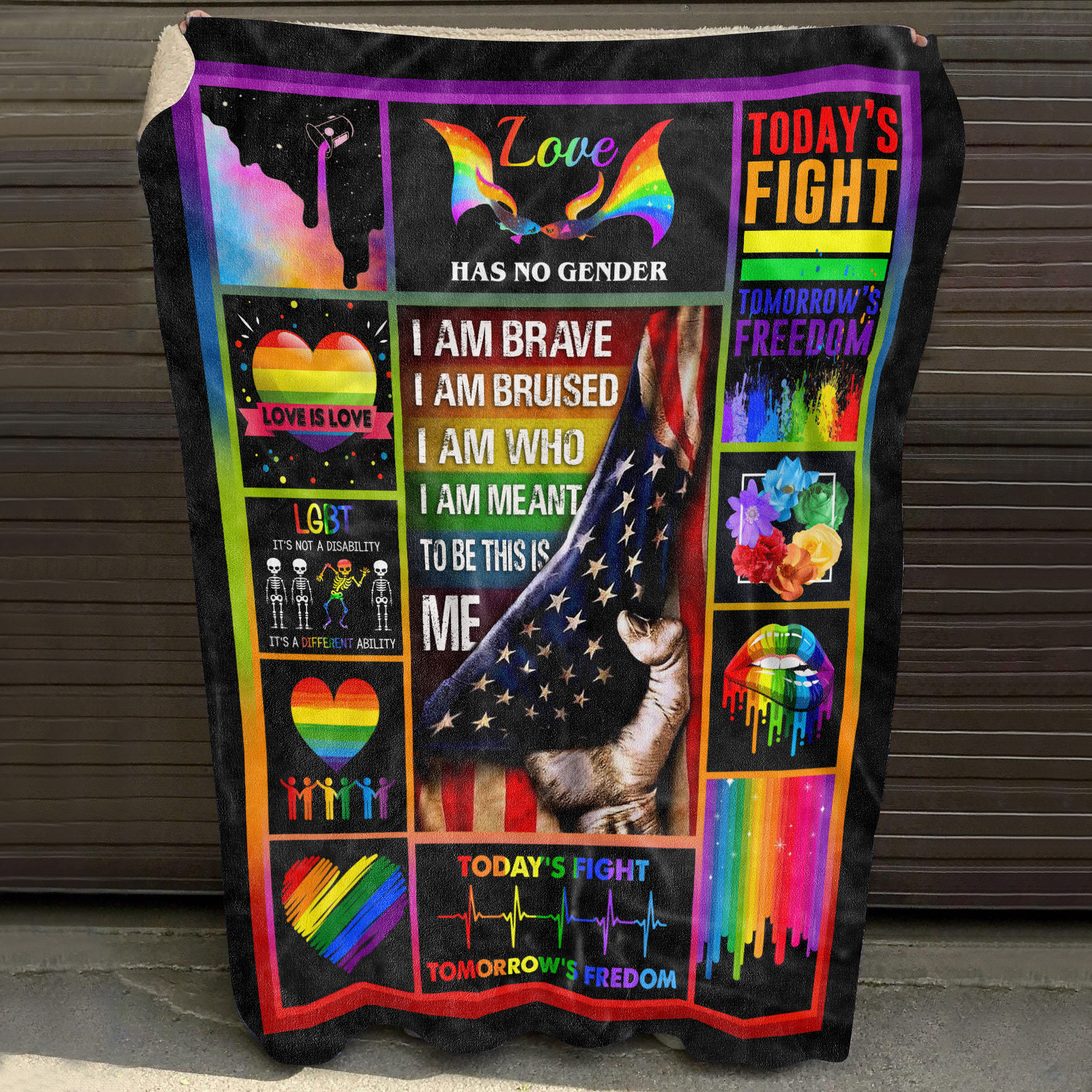 6O.I Am Brave(5) Blanket Mockup 10