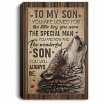 To My Son You Are Loved Wrapped Framed Canvas Prints - Son Gifts Home Decor Wall Art