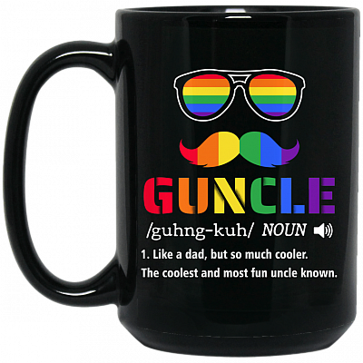 15 oz. Black Mug