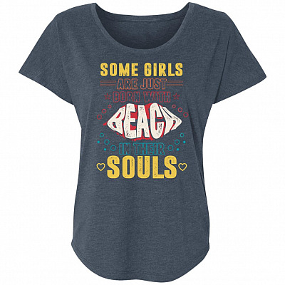 Ladies Triblend Dolman Sleeve