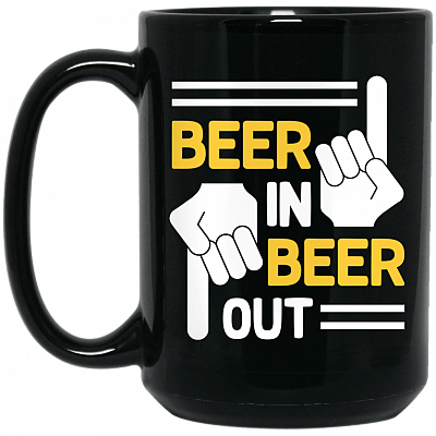 15 oz. Black Mug