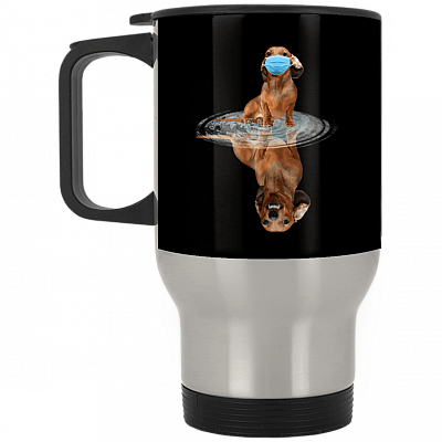 14 oz. Silver Travel Mug