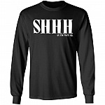 Shhh Ut the Fuck Up Funny Hoodie - Sweatshirt - Long Sleeve Shirt, Black, Long Sleeve