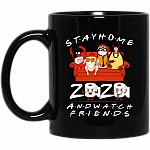 Stay Home And Watch TV Series Film With Friends Coffee Mug – Beer Stein – Water Bottle – Color Changing Mug