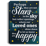 Perhaps They Are Not Stars In The Sky Gallery Wrapped Framed Canvas Prints - Home Decor Wall Art, White, 0.75'' Framed Canvas