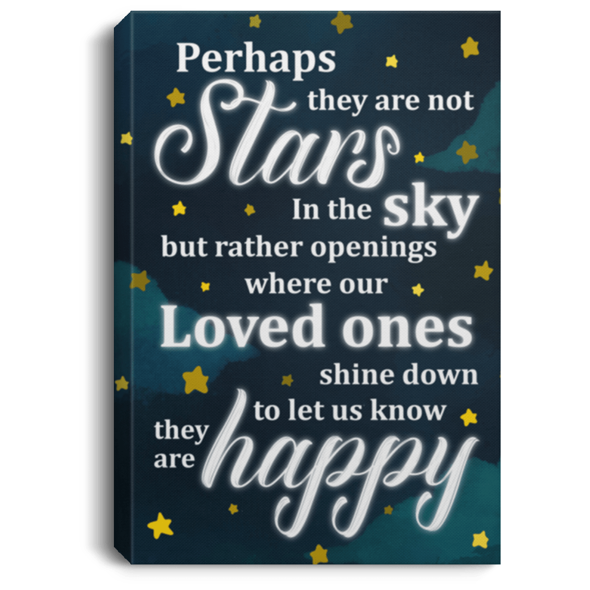 Perhaps They Are Not Stars In The Sky Gallery Wrapped Framed Canvas Prints - Home Decor Wall Art, White, 0.75'' Framed Canvas Perhaps They Are Not Stars In The Sky Gallery Wrapped Framed Canvas Prints - Home Decor Wall Art, White, 0.75'' Framed Canvas