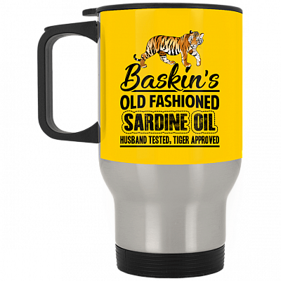 14 oz. Silver Travel Mug
