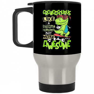 14 oz. Silver Travel Mug