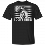 Stand For The Flag Honor Those Who Died For It T-Shirt - Patriot Veteran Front Back Shirt, Black, Unisex T-Shirt
