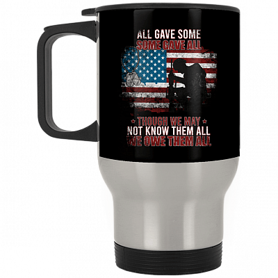 14 oz. Silver Travel Mug