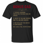 Bonus Dad Definition T-Shirt - Father's Day Dad Gift Shirt, Black, Unisex T-Shirt