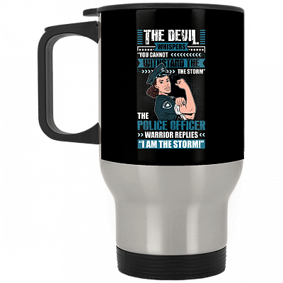 14 oz. Silver Travel Mug