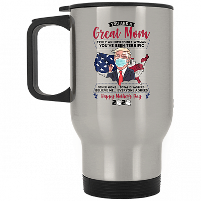 14 oz. Silver Travel Mug