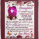 To My Daughter Everyday That You Are Not With Me Fleece Blanket - Premium Sherpa Blanket - Woven Blanket, Maroon, Cozy Plush Fleece Blanket - 50x60 To My Daughter Everyday That You Are Not With Me Fleece Blanket - Premium Sherpa Blanket - Woven Blanket, Maroon, Cozy Plush Fleece Blanket - 50x60