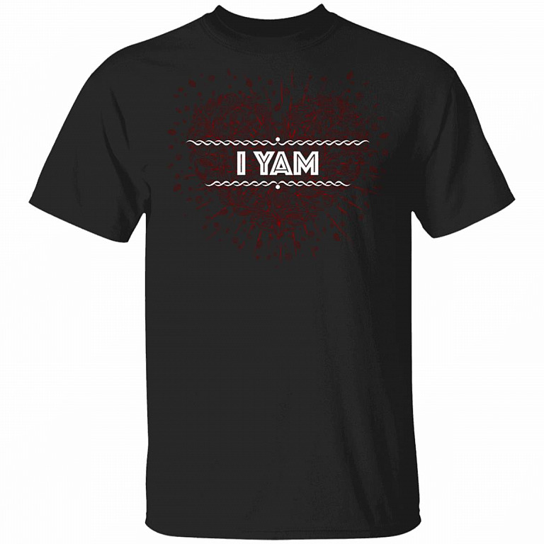 I Yam Couples - She's My Sweet Potato T-Shirt - Love You Forever Tee, Black, Unisex T-Shirt