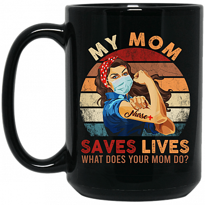 15 oz. Black Mug