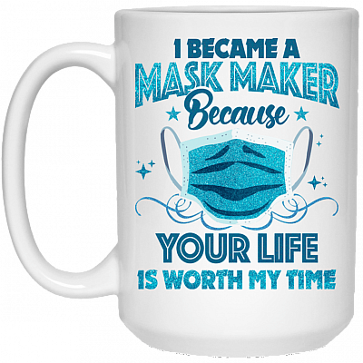 15 oz. White Mug