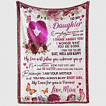 9VT. To My Daughter Think About You blanket mockup