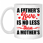 A Father's Love Is No Less Than A Mother's Ceramic Coffee Mug - Water Bottle - Color Changing Mug