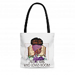 Just A Girl Who Loves Books All Over Print Tote Bag - Shoulder Bag - Reusable Grocery Shopping Bag