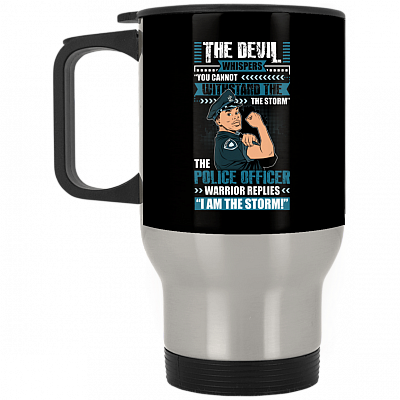14 oz. Silver Travel Mug