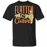 Flatten The Curve 2020 Funny T-shirt, Black, Unisex T-Shirt