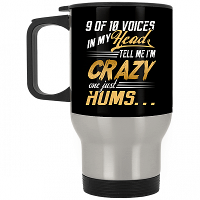 14 oz. Silver Travel Mug