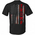 Trump Election 2020 Print On Back Plain Front T-shirt